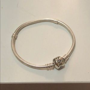 Plain Pandora Charm Bracelet.